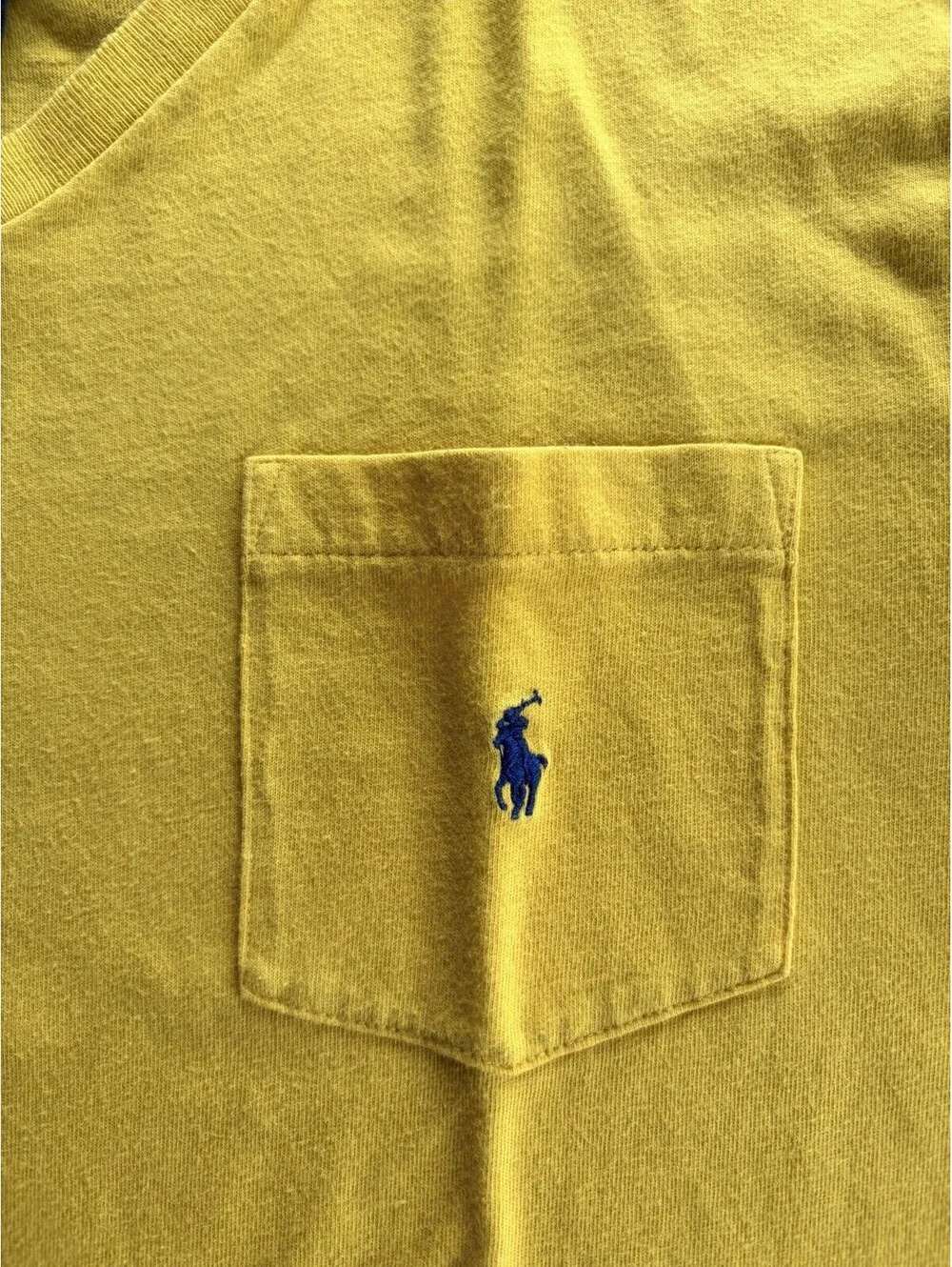 Polo Ralph Lauren Boys XL (18-20) Short Sleeve T-Shirt Yellow 100% Cotton
